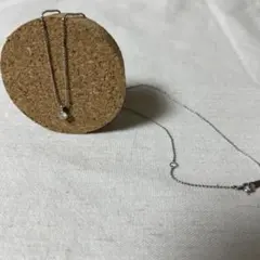 プラチナネックレス　一粒ダイヤ0.15 刻印　ボールチェーン　pt900 850