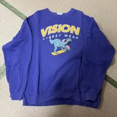 VISION STREET WEAR パープル スウェット