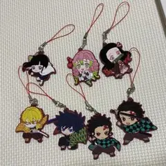 鬼滅の刃　ラバーマスコット　キーホルダー　善逸　炭治郎　カナヲ