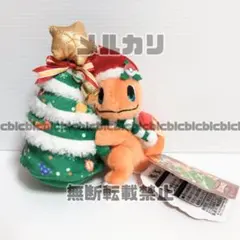 美品 ポケモン ヒトカゲ 2018 クリスマス マスコット タグ付き