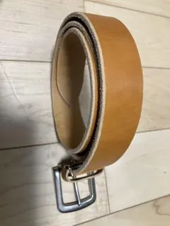 栃木レザー 茶　本革 メンズ ベルト 一枚革 日本製 カジュアル