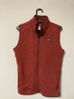 patagonia フリースベスト レディース M 赤　レッド