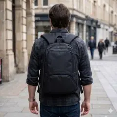 ブラック リユッ バックシンプルデザイン ブラック 軽量大容量　新品未使用