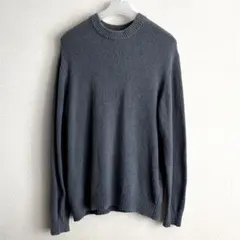 【上質】ニット L グレー クルーネック