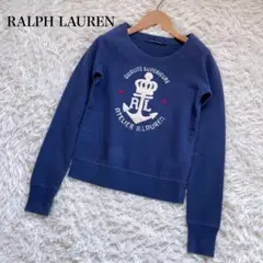 RALPH LAURENラルフローレン ネイビーRLロゴトレーナースエット