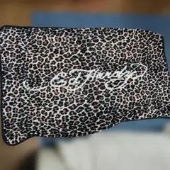 Ed Hardy ブランケット レオパード柄　ひざ掛け　膝掛け毛布