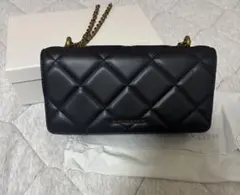 CHARLES & KEITH ブラックショルダーバッグ