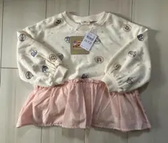 アンパンマン 長袖Tシャツ フリル付き 100