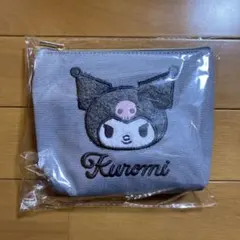 サンリオ　マルチポーチ　立体アップリケ刺繍　クロミ