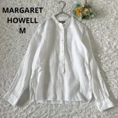 リネン100%✨MARGARET HOWELL 半袖シャツ ホワイト 麻 1 - メルカリ