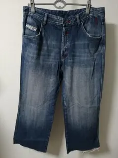 DIESEL ブルー ワイド バギーデニムパンツ 36サイズ