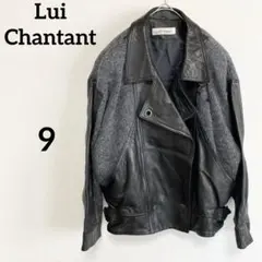 LuiChantant ルイシャンタン ニットレザー切り替えライダースジャケットのサムネイル