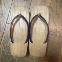 【匿名便】会津桐　木製下駄(中古)