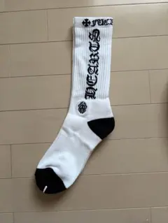 美品】クロムハーツ ソックス Mサイズ 黒×水色 靴下 正規品 ダガー