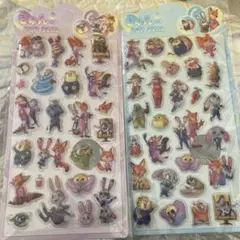 新品　ズートピア　ぷっくりシール　ボンボンドロップシール　2枚セット