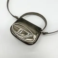 良品✨DIESEL　ショルダーバッグ　1DR　XS　カウレザー　ゴールド　正規品