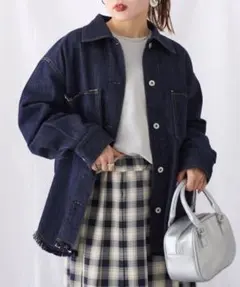 【2025年S/S新作】フリンジデニムオーバーシャツジャケット