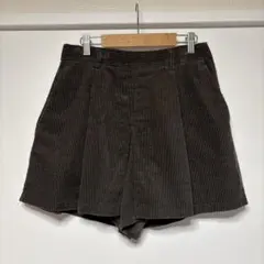 GU コーデュロイショートパンツ　ブラウン