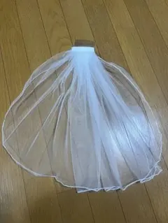 ホワイト チュール ウェディングベール