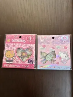 国内正規品Hello Kitty クリスタルシール 2セット おはじき