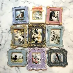 A1831 ミニチュアフレーム　馬　干支