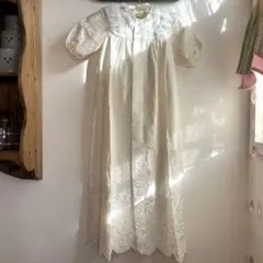 vintage ベビードレス　セレモニードレス　レース日本製　お宮参り