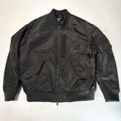 極美品⭐️ユニクロ UNIQLO+J ハイブリッドダウン MA1 XLダークグレー