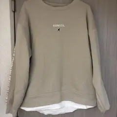 KANGOL ベージュ トレーナー XL