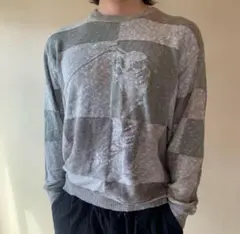 90s ヴィンテージ CAMEL ニットセーター 総柄 ゆるダボ 古着