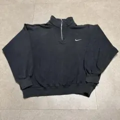 Nike ナイキ　トレーナー　スウェット　ハーフジップ　ビンテージ 90s 黒