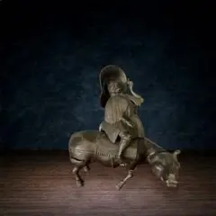 希少」備前焼ビリケン像縁起物幸運の神様置物:大型 - メルカリ