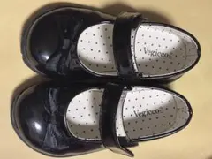 Vegicco 黒 リボン フォーマルシューズ 女の子 キッズ 美品