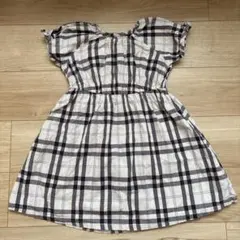 アプレレクール　チェック柄ワンピース　110cm