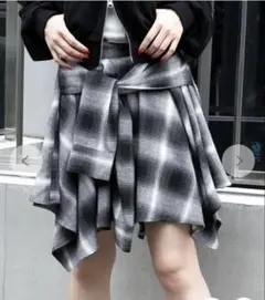 WEGO ウィゴー ネルシャツライクイレヘムミニスカート