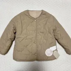 キルトジャケット　ジャンパー　ベージュ　新品　120cm