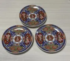 有田焼　昇龍窯　金彩古伊万里　小皿　3枚セット　色絵　銘々皿　染錦　和食器