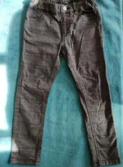 チェック柄ゴムウエストパンツ