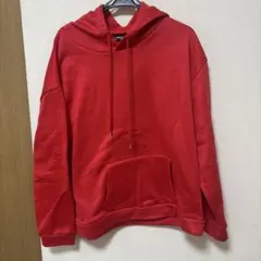 赤 フード付きパーカー