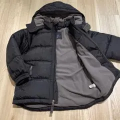 GAP フード付き黒中綿コート 120cm