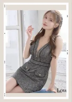 キャバクラ　ミニドレス パーティードレス　タイト　ワンピ　Love Rich