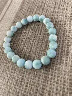 天然石 ラリマー ブレスレット