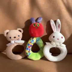 TMOC バロン にぎにぎ 2点 ＋ はらぺこあおむし しゃかしゃかリング