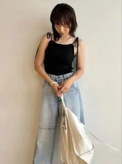 searoomlynn Frill Ribbon Back Uキャミ Sea room Lynn Frill Ribbon Back Uキャミ - メルカリ