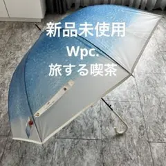 未使用　Wpc. 旅する喫茶 雨傘 青空のクリームソーダ 60cm