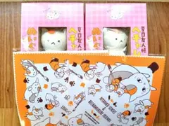 夏目友人帳　ニャンコ先生　へチャムクレぬいぐるみ　マルチクロス　4点セット