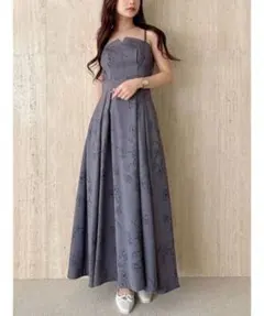 【完売品】MERCURYDUO リネンライクバックレースアップキャミワンピース