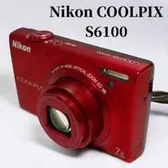 美品　二コン Nikon COOLPIX S6100 レッドのサムネイル