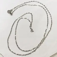 Pt850 プラチナ 50cm ペタルチェーンネックレス シンプル ファンタジア 