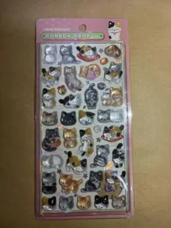 ボンボンドロップシール 和柄 猫 正規品