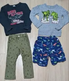 恐竜デザインキッズ服４点♪ 100〜110cm